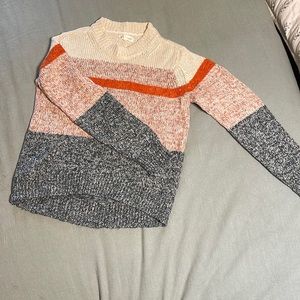 Lou & grey color-block crew neck sweater